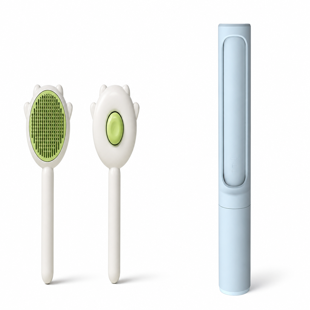 Gentle Self-Cleaning Pet Grooming Comb for Cats and Dogs Deshedding Massage Brush Hair Removal Tool