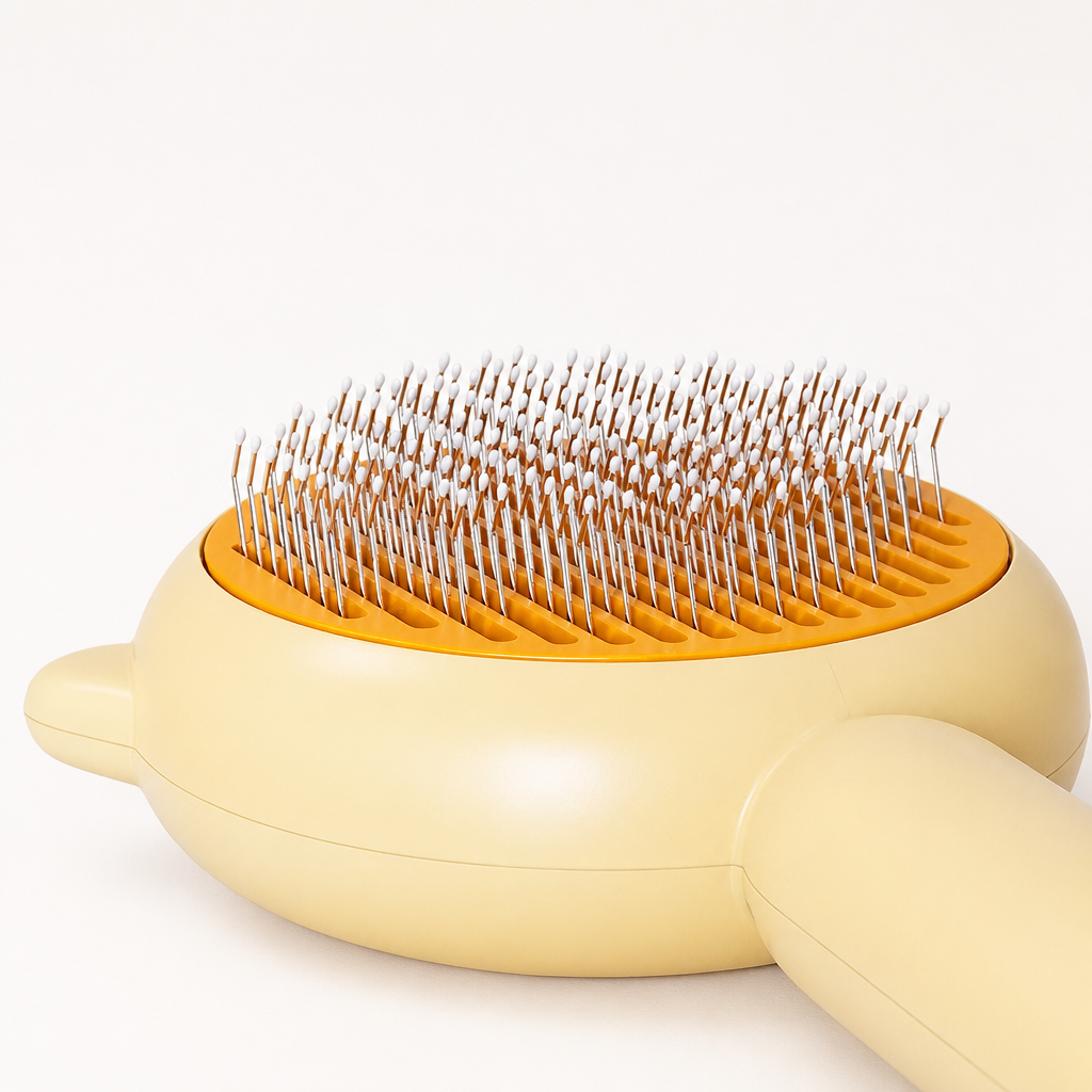 Gentle Self-Cleaning Pet Grooming Comb for Cats and Dogs Deshedding Massage Brush Hair Removal Tool