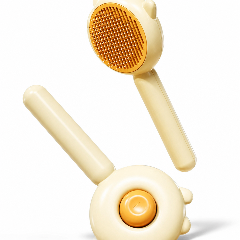 Gentle Self-Cleaning Pet Grooming Comb for Cats and Dogs Deshedding Massage Brush Hair Removal Tool
