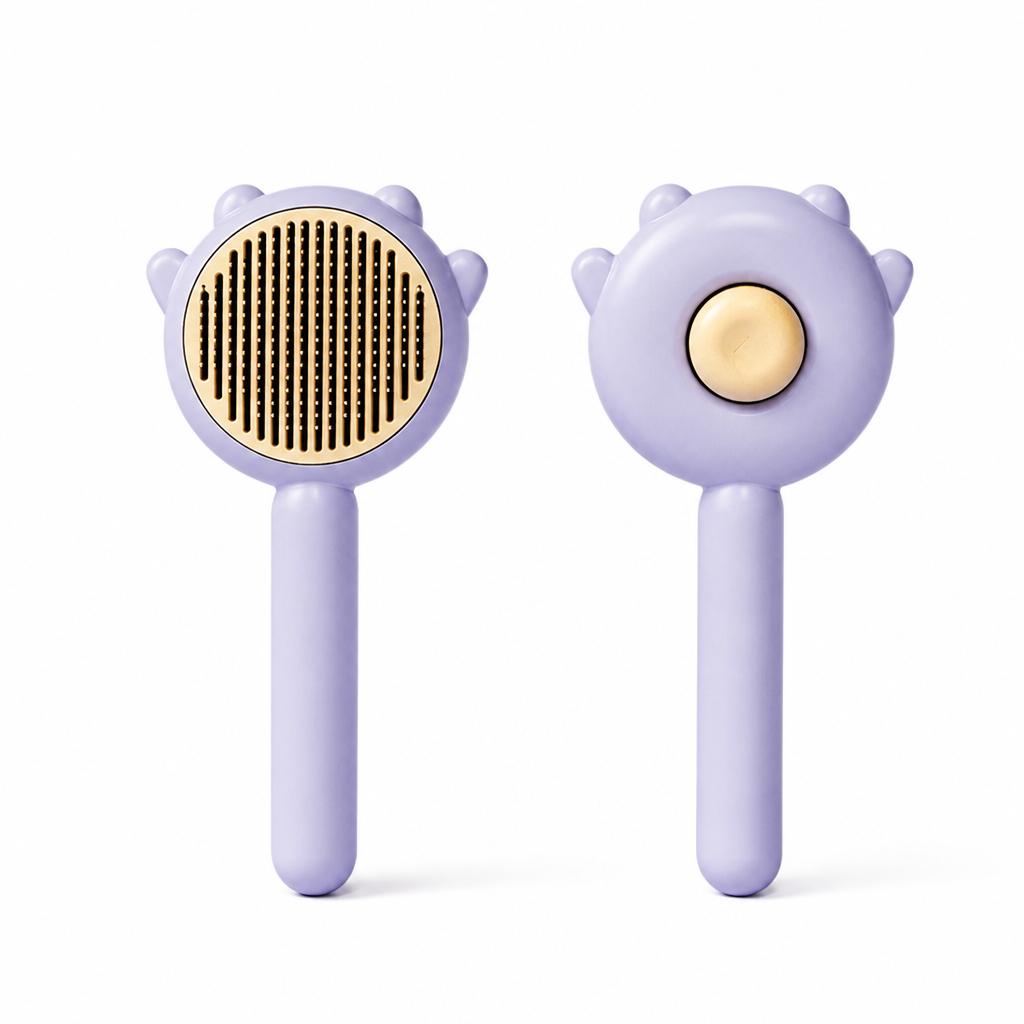Gentle Self-Cleaning Pet Grooming Comb for Cats and Dogs Deshedding Massage Brush Hair Removal Tool