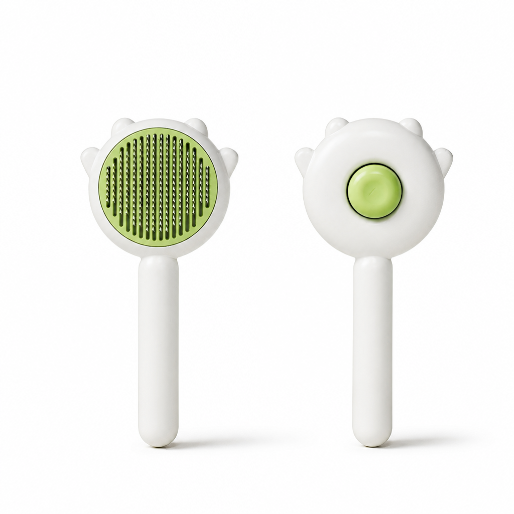 Gentle Self-Cleaning Pet Grooming Comb for Cats and Dogs Deshedding Massage Brush Hair Removal Tool