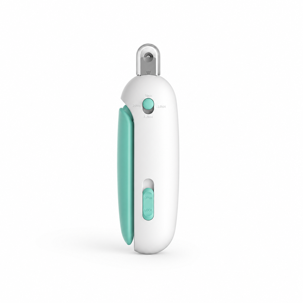Precision Cat Nail Clippers with Push-Grip Handle Safe Claw Trimmer for Cats and Small Dogs Grooming Tool
