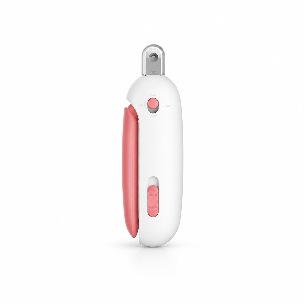 Precision Cat Nail Clippers with Push-Grip Handle Safe Claw Trimmer for Cats and Small Dogs Grooming Tool