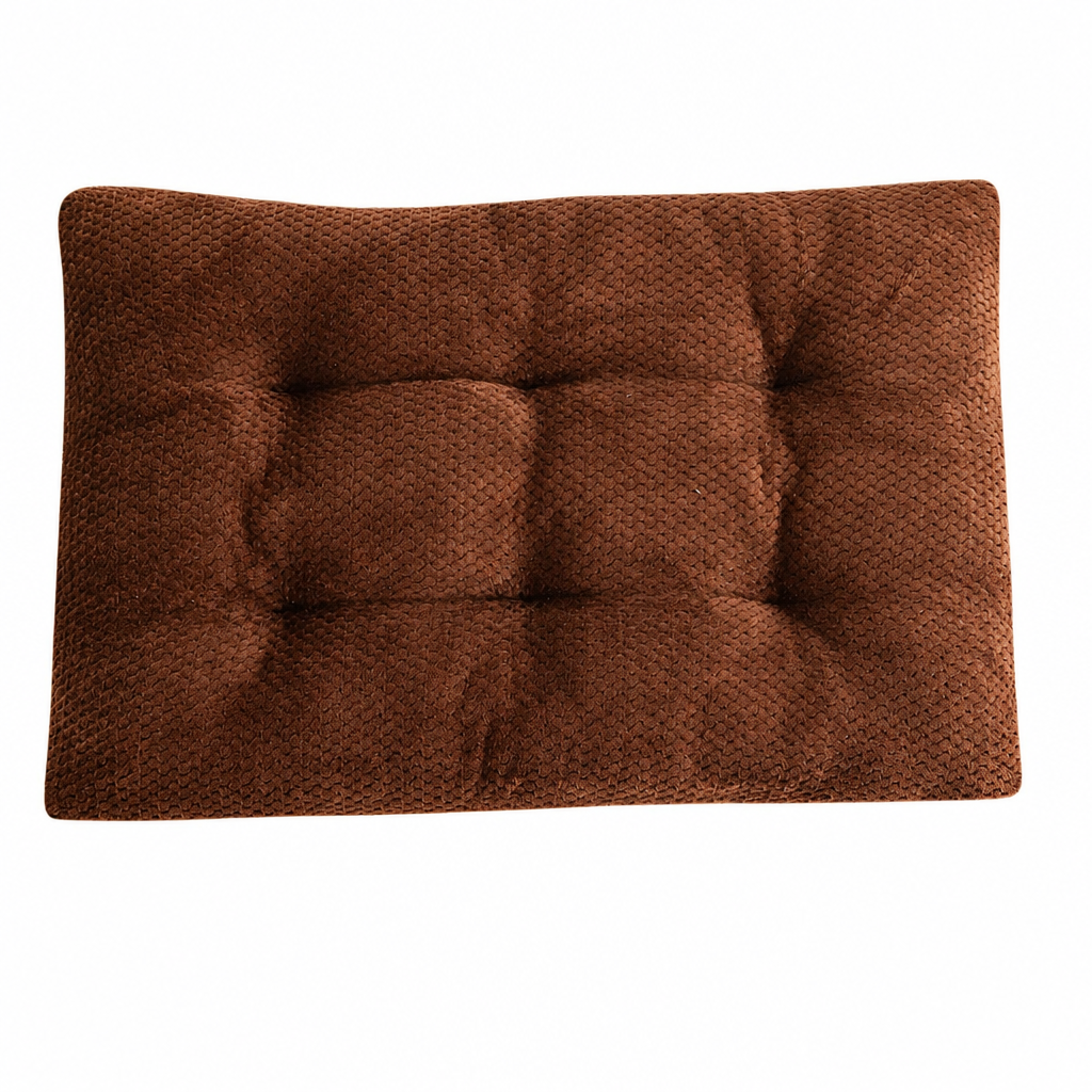 Cozy Winter Pet Bed Mat Warm Plaid Sleeping Cushion for Cats and Dogs Soft Washable Nest Pad